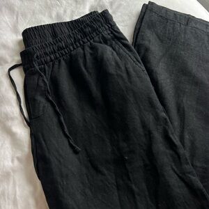 Black linen pants!!